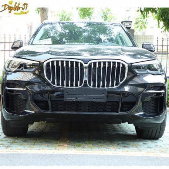 Glossy Black For BMW X5 G05 - Front Bumper Fog Light Lamp Cover Trim New