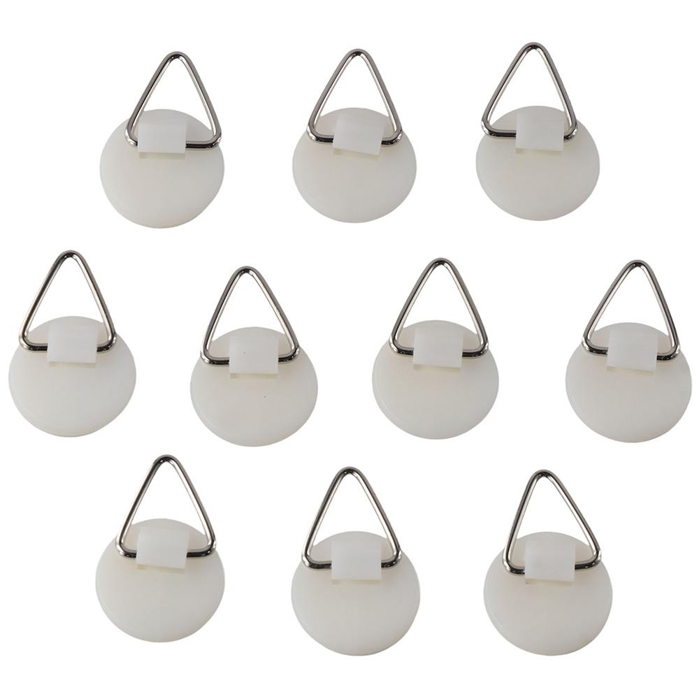 10 Pcs Sticky Invisible Plastic Vertical Photo Frame Hangers Plate Holders Plate Hanger Picture Hangers