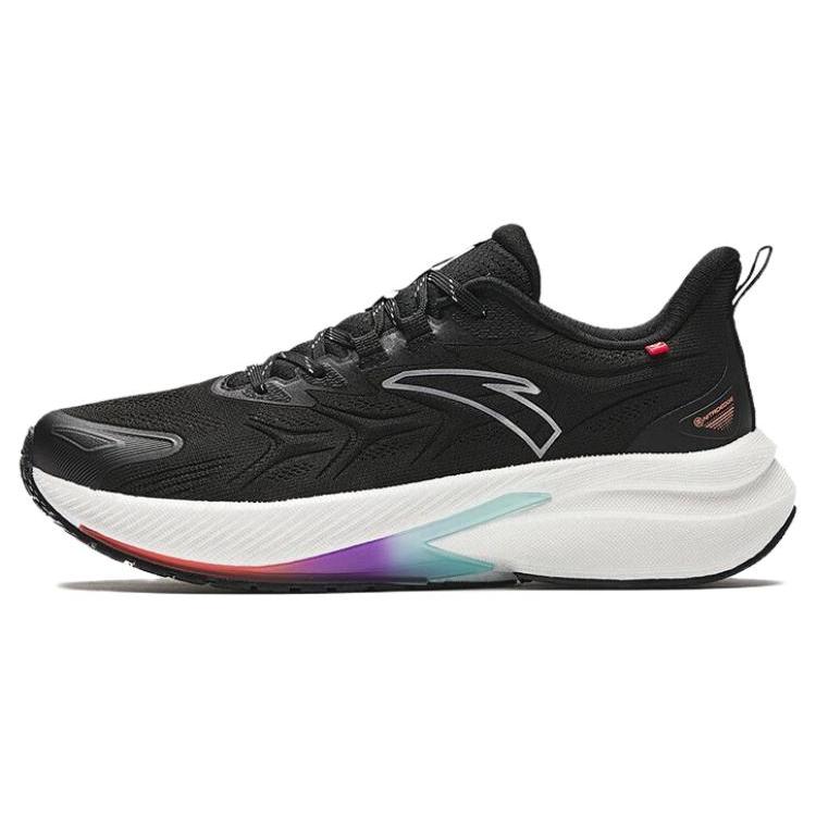 New Anta Rocket 5.0 Cushioned Slip Resistant Low Top Nitrogen Technology Training Running Shoes Women's Black 122345523-7