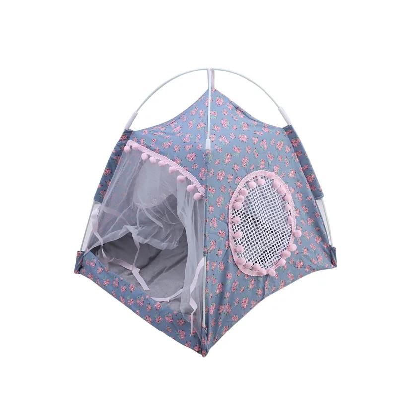 Cama de Tenda para Gato Produtos para Animais de Estimação The General Teepee Rede Aconchegante Fechada com Pisos Casa para Gatos Casa para Cães Pequenos Acessórios Produtos
