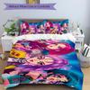 3Pcs Future Punk Rock Stars Bedding Set Soft Fabric Duvet Cover Pillowcases Home Christmas Xmas Halloween Gift 1 Duvet Cover 2 Pillowcase N1318