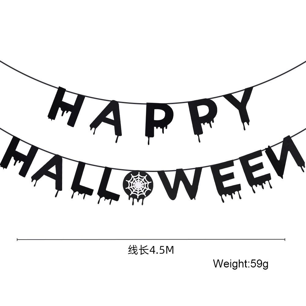 Decorative Fabric Nonwoven Halloween Hanging Banners For Spooky Celebration Setup