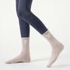 Baumwoll Pilates Socken Rutschfeste Griffigkeit Mittellange Socken Schleife Yoga Socken für Damen
