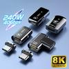 240W Type-C Converter 40Gbps USB4 Adapter High Quality USB C Magnetic Adapter  Mobile Phone