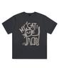 PAGESIISII My Cat Printed Short Sleeve T-Shirt Charcoal