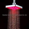Temperatuurgevoelige LED Douchekop met 7-kleurige Verlichting, 6-Inch Model 8020-B1
