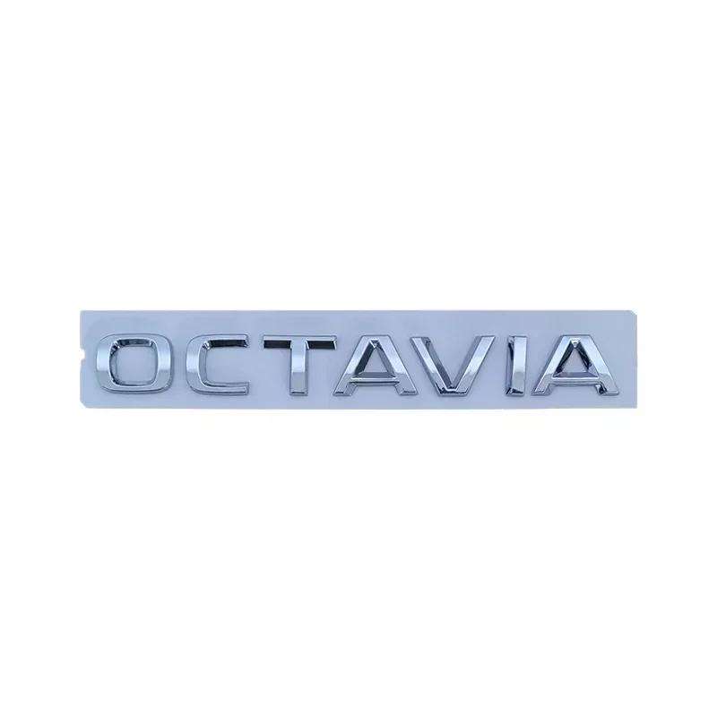 AAABV1 Auto-Buchstaben-Plakette Außen für Skoda Superb Octavia 2023 2024 Heckaufkleber Kofferraumaufkleber Emblem Auto-Modifikationszubehör