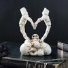 Hand Gesture Desk Statues Love Ornaments,Couple Statue, Creative Wedding Home Desktop Decor,Heart Shape Hand Figurines For Living Room Shelf Coffee