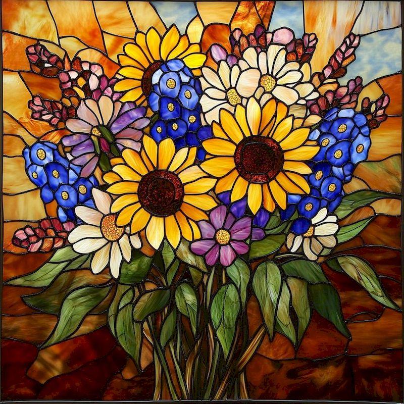 CHENISTORY 5D DIY Diamond Painting Flower Diamond Embroidery Paintings Accessories Number Full Square/Round Rhinestone Picture