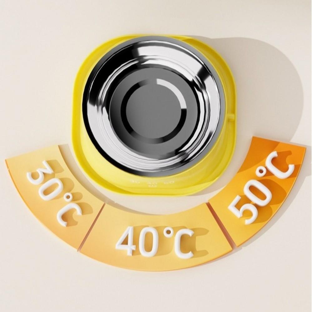 Noiseless Pet Water Fountain Anti-dry Burning Stainless Steel  Cat Bowl  Warm Stomach