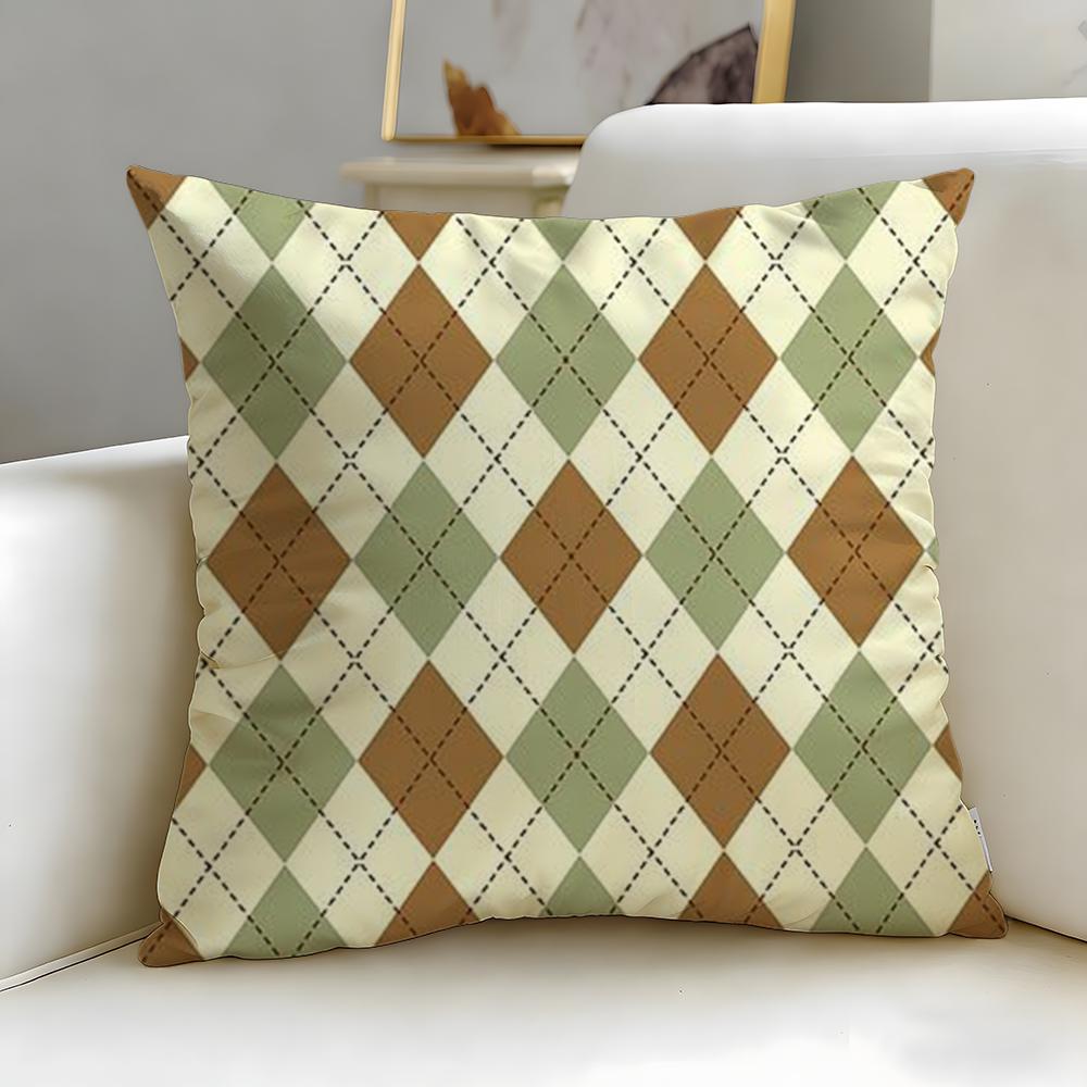 Vintage Texture Cushion Cover Soft  EasyWash Pillow Case  Versatile for Couch Bed Travel and Office
