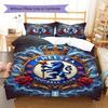 Chelsea F Pattern Bedding,Quilt Set Quilt Cover Pillowcase Home Birthday Gift(1 * Duvet Cover + 2 * Pillowcase, Without Core)