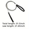1PC portable stainless steel wire saw with finger handle, Pocket Manual chain saw for outdoor camping hiking survival