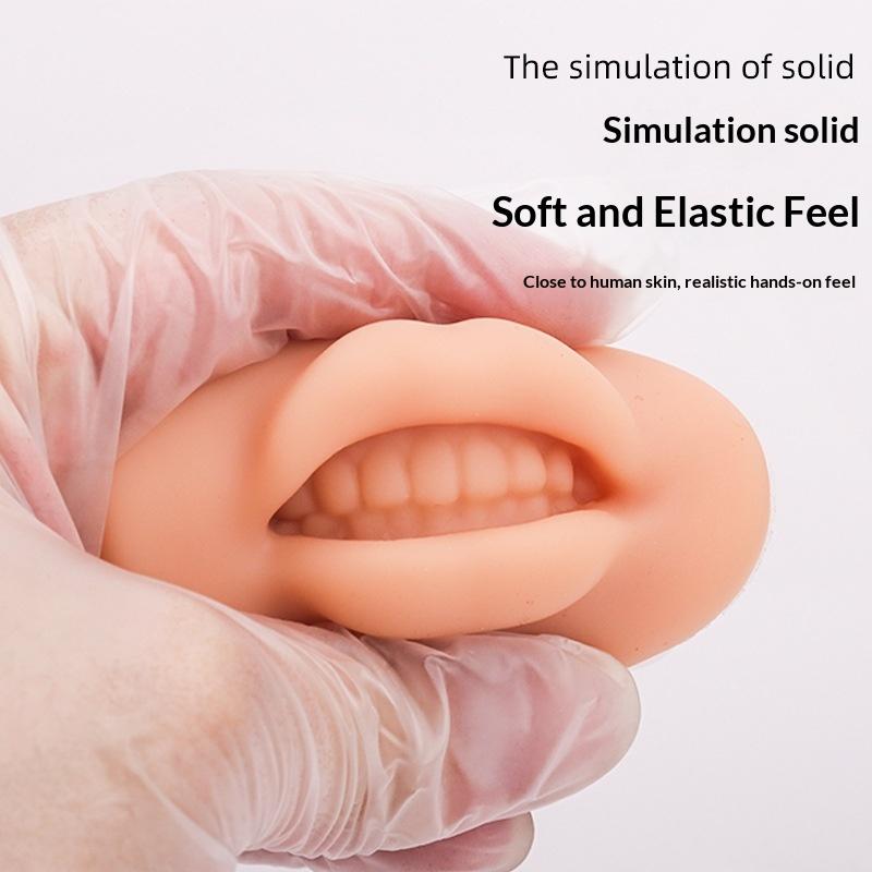Tattoo Practice Skin 5D Lip Practice Silicone Skin Microblading Supplies For Permanent Makeup Lip Blush Training
