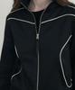 Ssin And Lee (W) Nuage Lounge Jersey Jacket Black