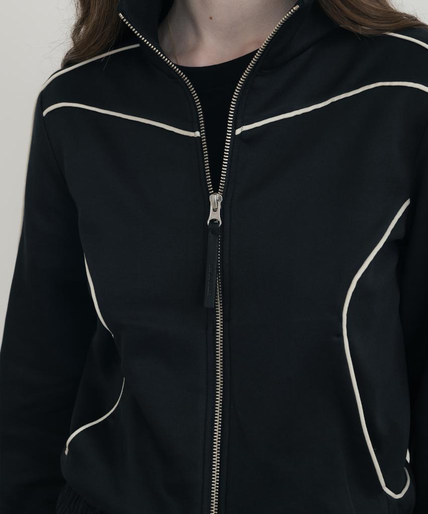 Ssin And Lee (W) Nuage Lounge Jersey Jacket Black