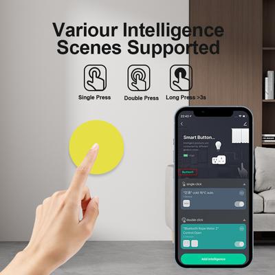 Interrupteur à bouton intelligent sans fil Tuya Zigbee, télécommande multi-scènes, connexion compatible avec Alexa, Google Home, assistant vocal