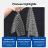Stainless Steel Cast Iron Cleaner 8 7 6 5 4inch Chainmail Scrubber With Hanging Ring Skillet Grill Scraper Kitchen Accessories