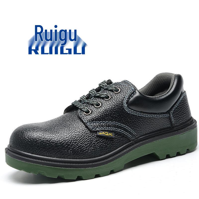 

PU Injection Labor Protection Safety Shoes - Anti-Smash, Anti-Puncture, Anti-Slip 188 Breathable Holes; 38