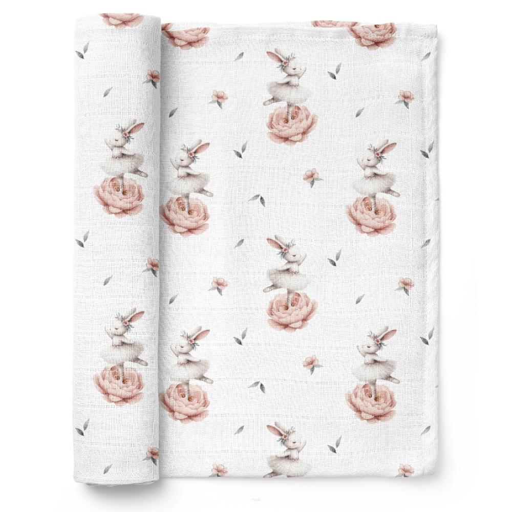 Bamboo diaper 75x75 (bunnies)