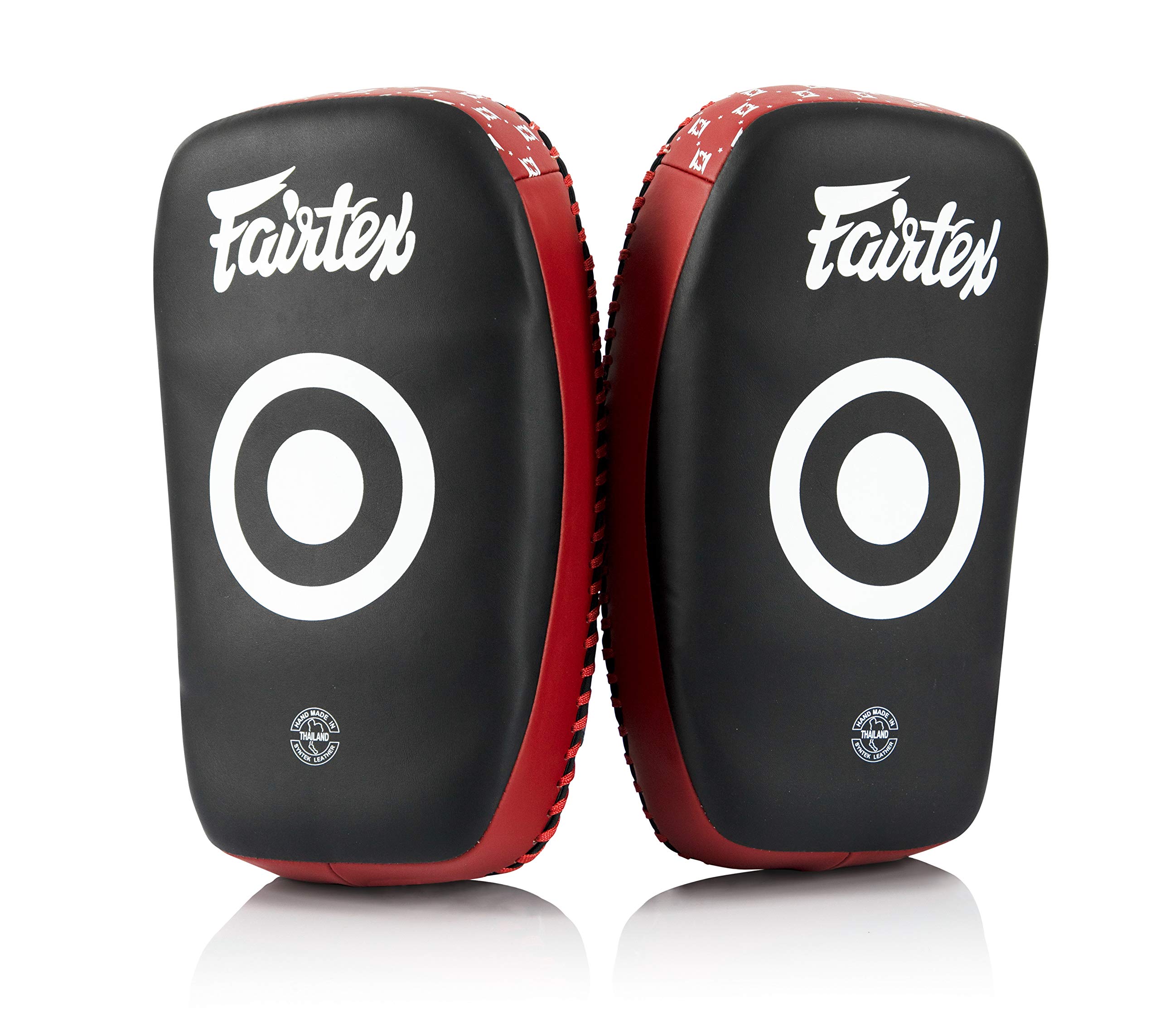 

Fairtex KPLC6 Muay Thai Kickboxing Small Curve Thai Pad (Черный Красный)