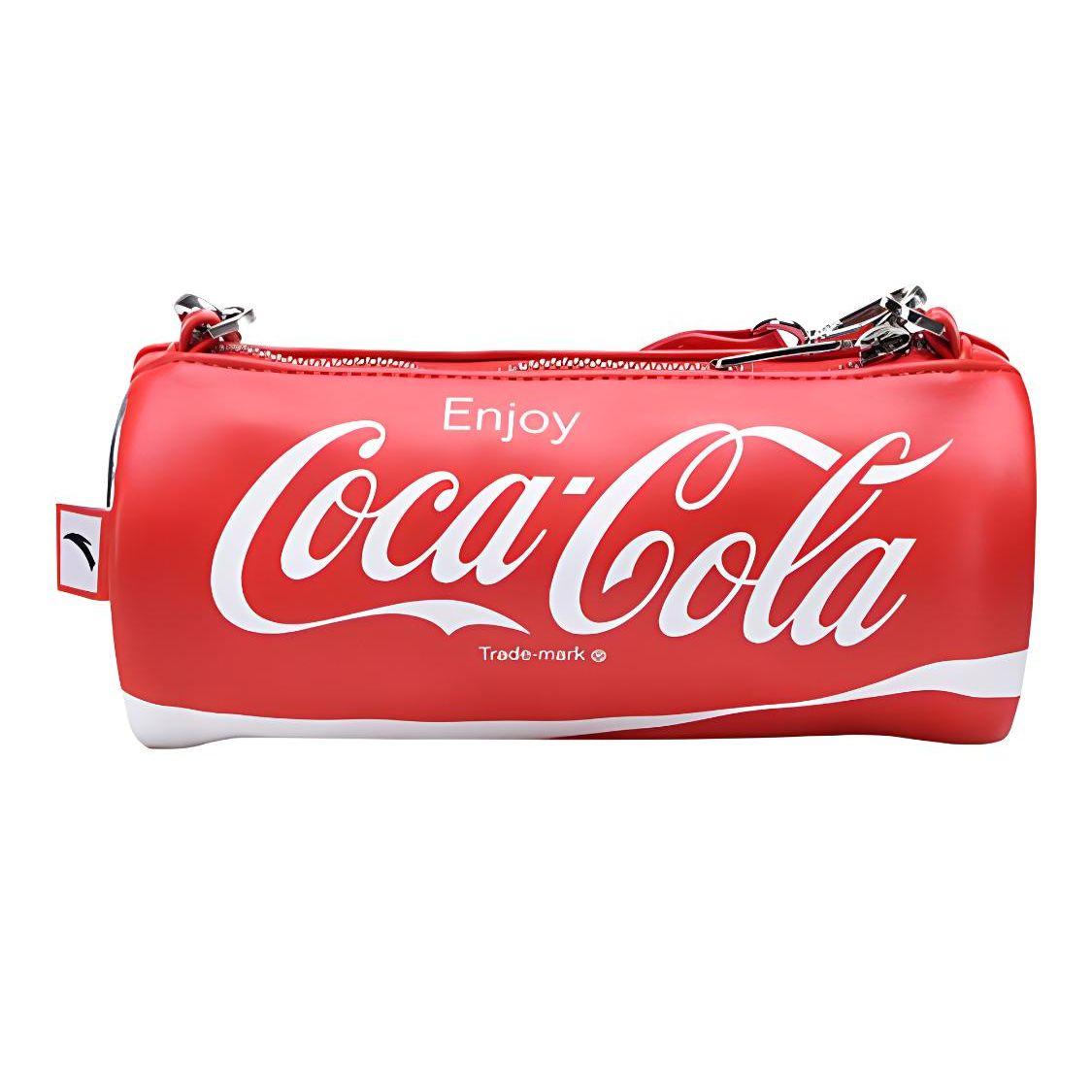 

Anta X Coca-Cola Collaboration Large Logo PU Leather Crossbody Bag Unisex bags Red 19938127R-2 Red