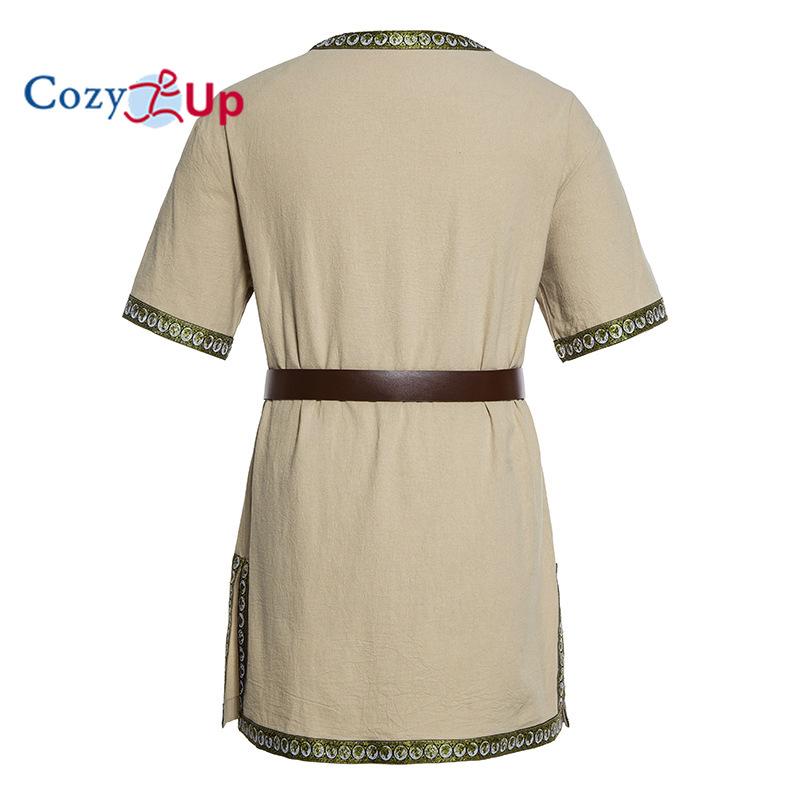Cozy Up Mens Medieval Costume Viking Knight Tunic Halloween Renaissance ...