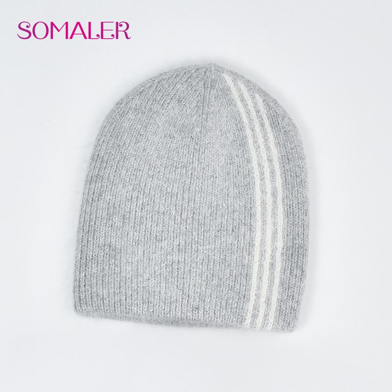 Women's Winter Warm Angora Hat Scarf Set Thick Double Layer Fluffy Rabbit Hair Knit Hat Fashionable Cold Weather Accessories