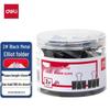Deli 8562-2 Black 40mm Large Metal Binder Clips