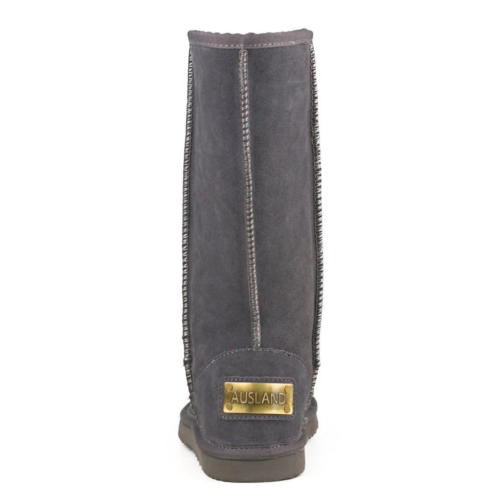 Osland Classic Snow Long Cowhide 25cm Women's Boots, Boots, Leather, Gray,
