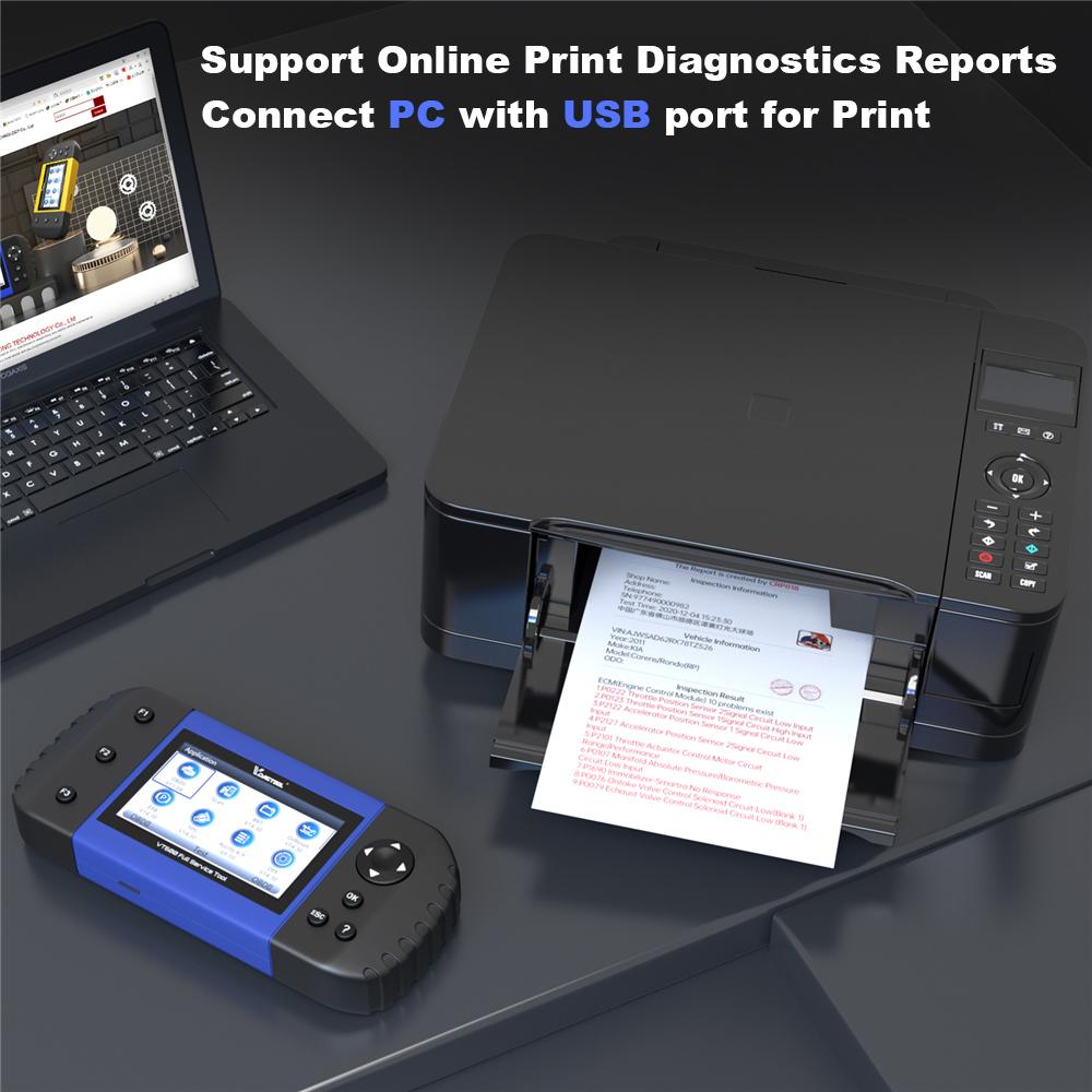 VDIAGTOOL VT600 Elite Car Diagnostic Scanner Engine ABS SRS EPB Oil Service Reset VT600e Auto Scan Tools 19 Lifetime Free Update