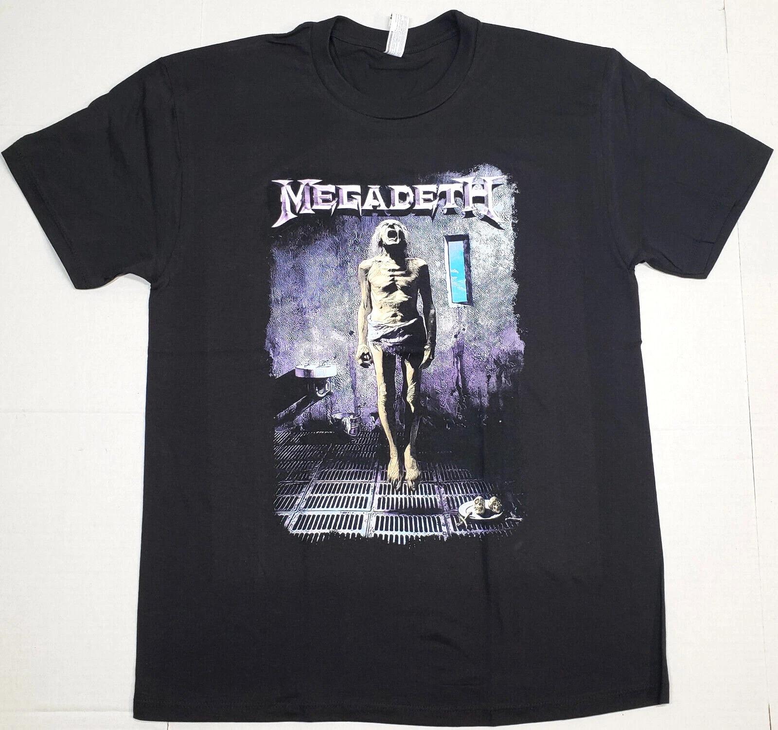 MEGADETH T-shirt Countdown to Extinction Heavy Metal Rock Tee Men s Black New XL