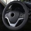 100% DERMAY Brand Leather Steering Wheel Cover Non-slip for Renault Megane 2 II MK2 2002-2009 Car Styling Auto Accessories