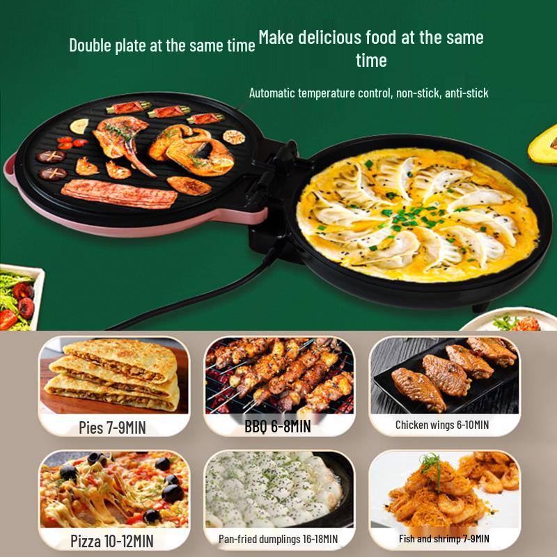 Electric Double-Sided Griddle Pancake & Egg Maker
