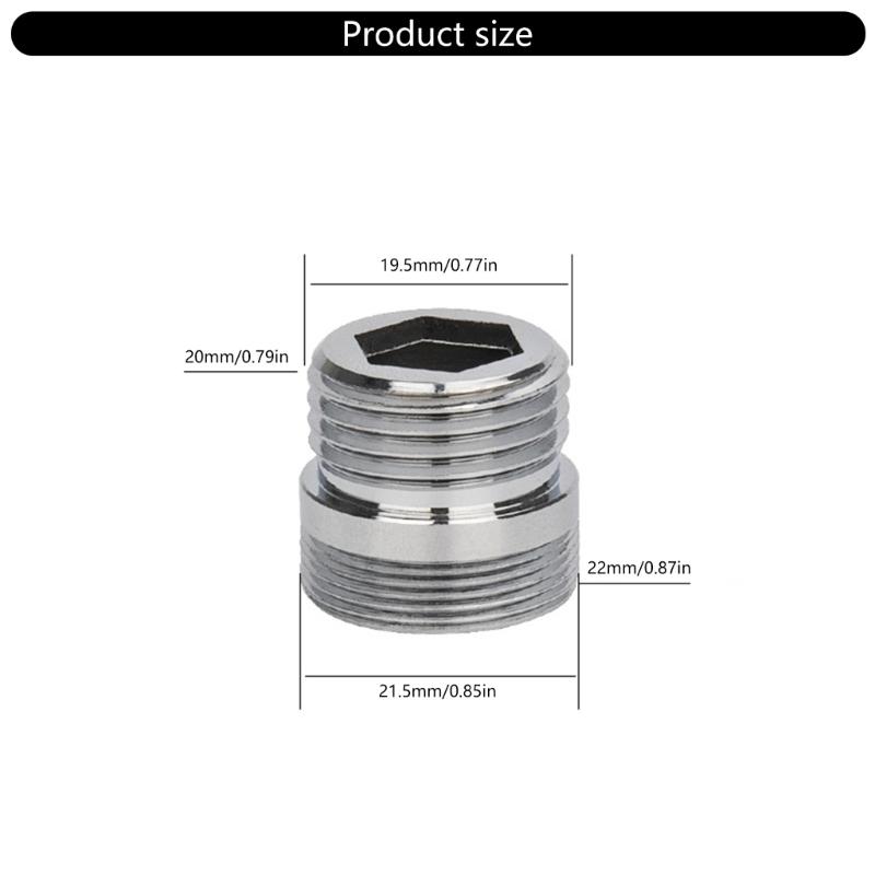 20 Stück männliche und weibliche Spülbecken-Wasserhahn-Adapter Gewindeverbindungen für Küchenspülbecken-Belüfter und Gartenschläuche Anschluss
