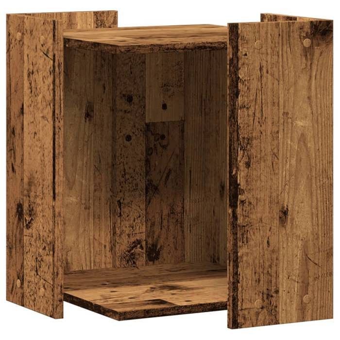 VidaXL Cat Litter Box Furniture Old Wood Engineered Wood 857749