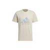 adidas Graphic T-Shirt Asia Sizing 'White Blue' JP4585