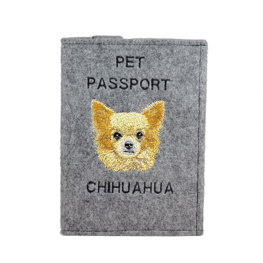 Chihuahua long-haired – Dog passport case, document case | Art-Dog