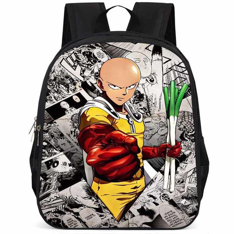 One Punch Man 15-inch Large Capacity Lightweight Oxford School Backpack For Kids