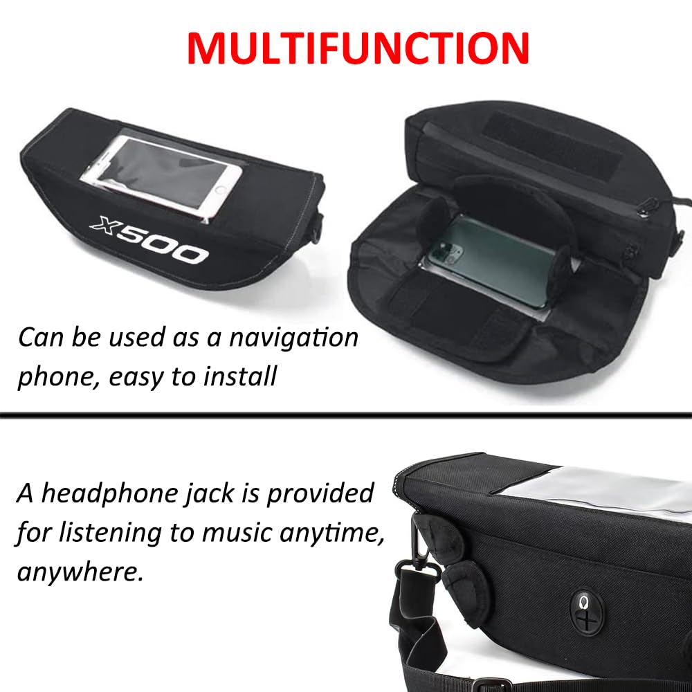 FOR X500 x500 2025 2024 2023 Accessories Handlebar Travel Navigation Bag Motorcycle Waterproof Bag Storage Handlebar Bag Travel Portable Storage Tool