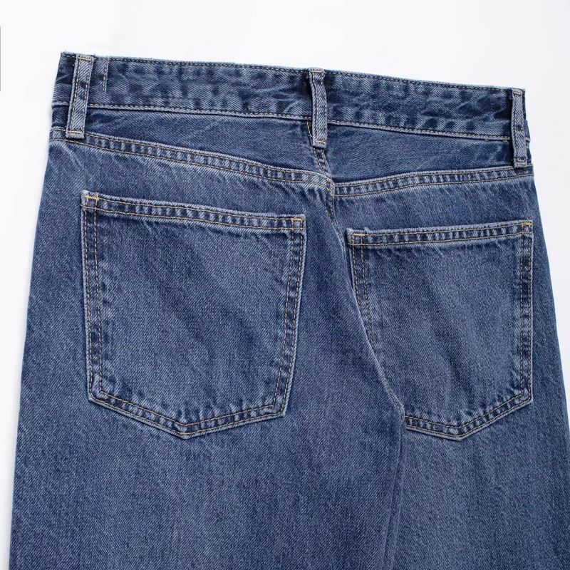 Kaslead New Arrival Women's Clothing Fashion Style Stylish Simple and Versatile Mid Waist Wide Leg Denim 6045211