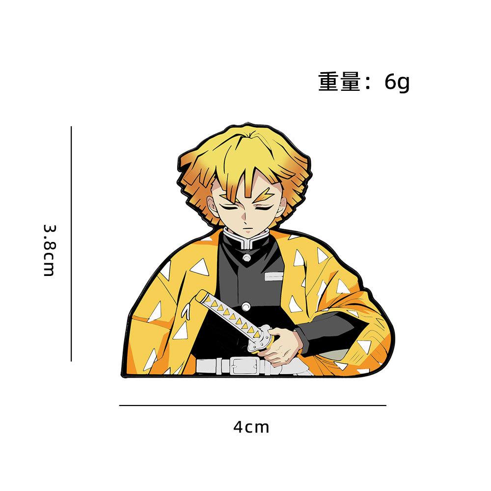 New Ghost Destroyer Blade Cartoon Brooch Badge Student School Bag Decoration Second Dimension Peripheral Butterfly Ninja Animation