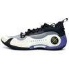 Li Ning WOW 10 TPU-dämpning Halkskydd Slitstarka Låga Basketkängor Herr Vit Lila ABAS083-9