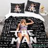 Female Singer 3D Printed Quilt Cover Single T-Swift Bedroom Bed Bedding Set With Zipper And Pillowcase For Kids Adults