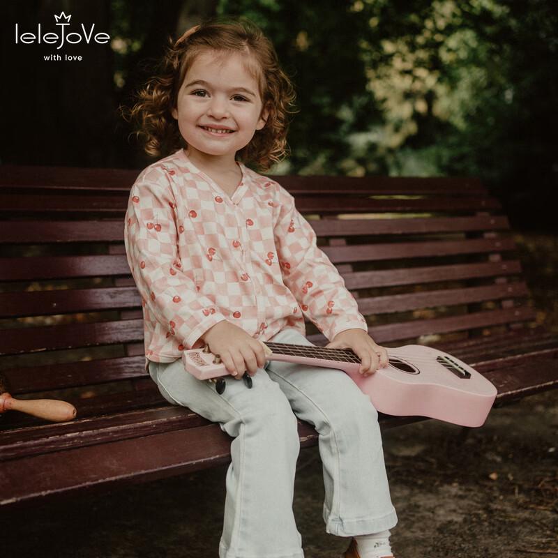 LELE JOVE Karierter Strickcardigan für Kinder
