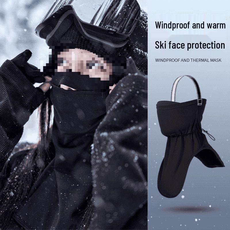 

A1R Winter Ski Mask: Warm, Velvet-Lined, Windproof Neck Gaiter for Cold Protection and Outdoor Cycling Default
