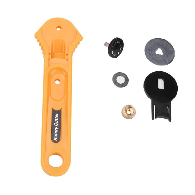 

28 мм круглый вращающийся резак нож безопасное лезвие лоскутное шитье режущий инструмент для кожевенного дела