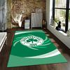 Grüner Teppich mit Panathinaikos Kleeblatt-Logo 1908, Sport-Dekor-Teppich Geeignet für den Einsatz als Antirutschmatte für Wohnzimmer Schlafzimmer Sofas