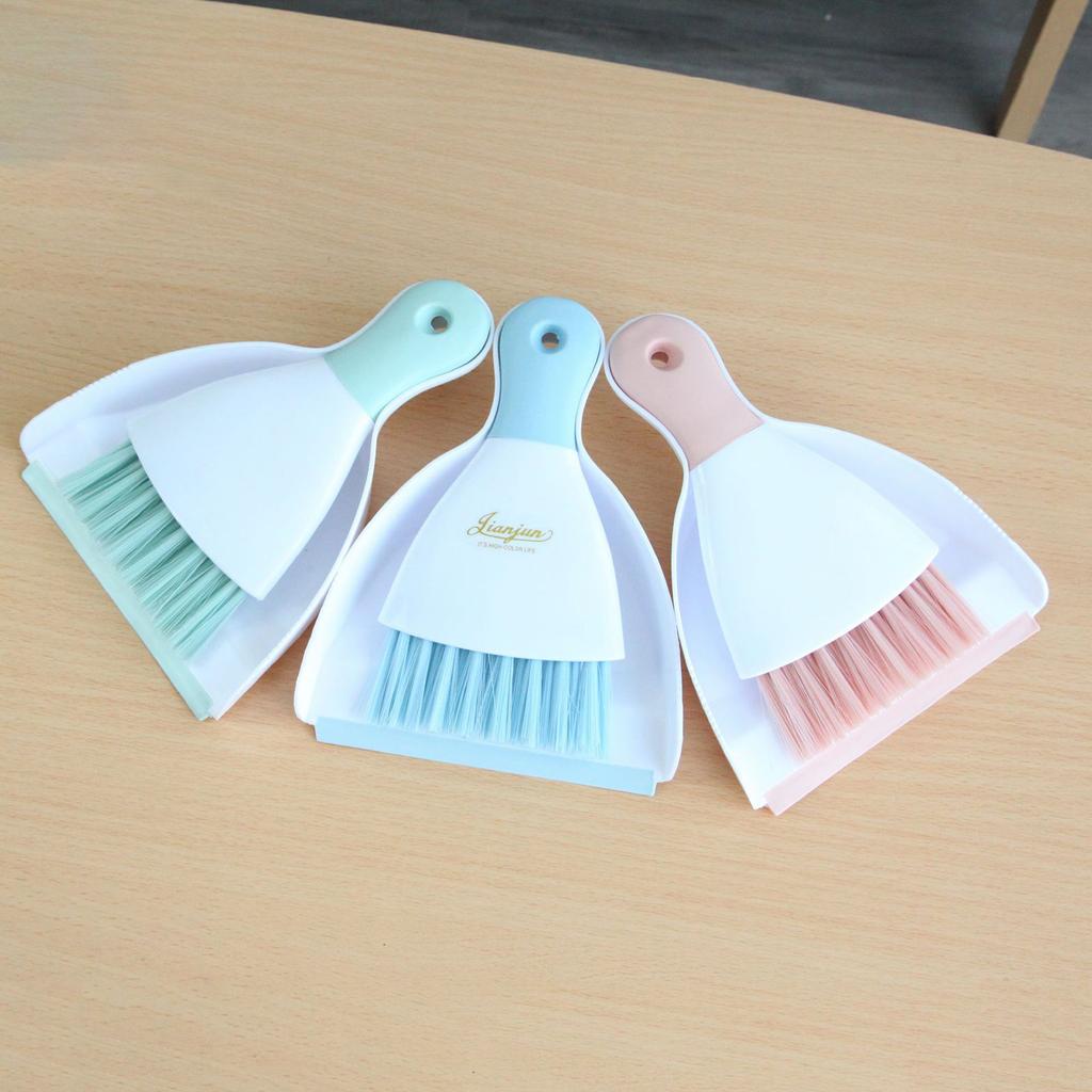 Home Small Cleaning Broom Dustpan Set Mini Brush Small Broom Dustpan Kit Desktop Garbage Sweeper Household Cleaning Tool