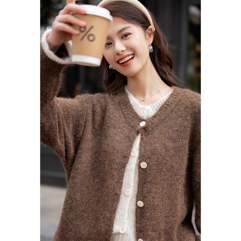

Mokana Color-Block Faux Two-Piece Knit Sweater One Size